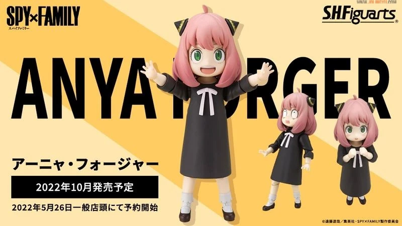 安妮亚可动模型登场!「S.H.Figuarts安妮亚佛杰」开放预购