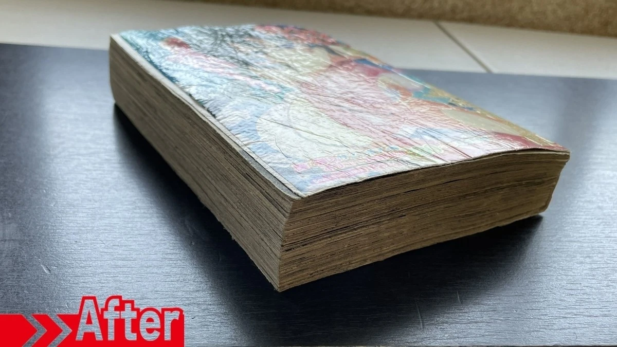 为修复破烂成人工口本,他自学图书修复技术实现儿时梦想