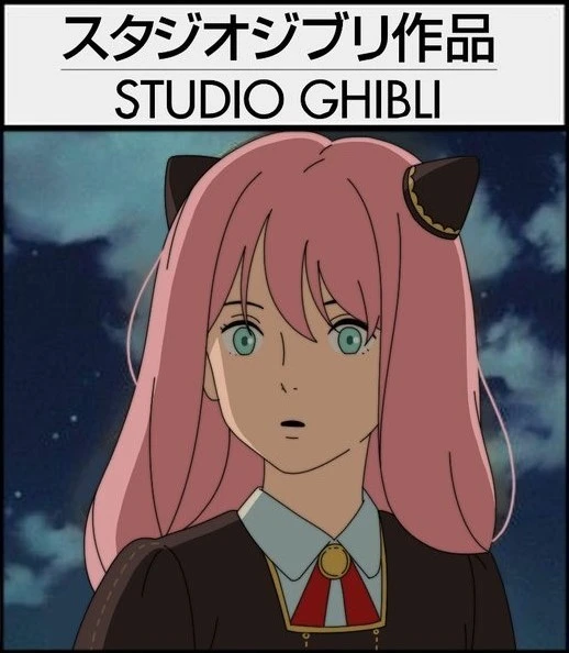 韩国绘师二创《9个不同动漫画风的安尼亚》