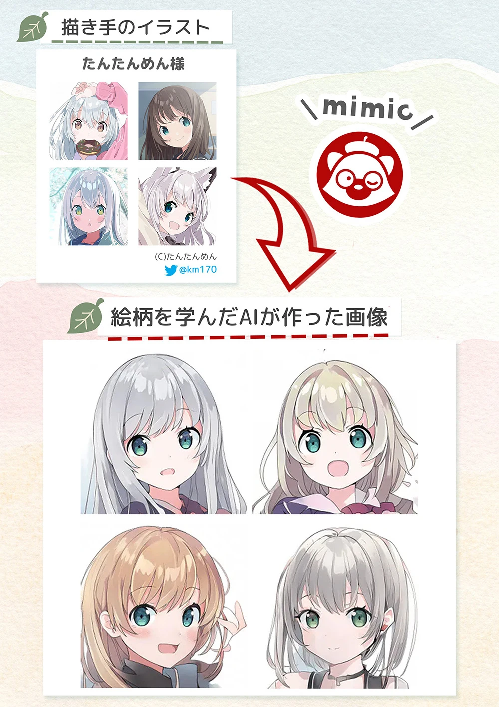 日本推出AI仿画绘图工具「Mimic」,遭绘师群体发文抵制