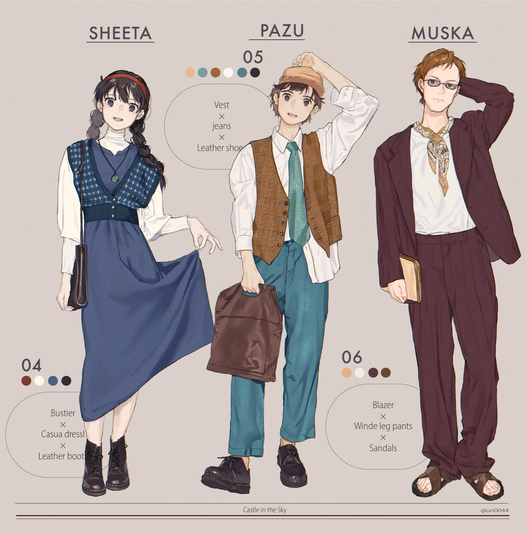 设计感满分《吉卜力角色现代版私服》,白龙好像某一个现代角色?