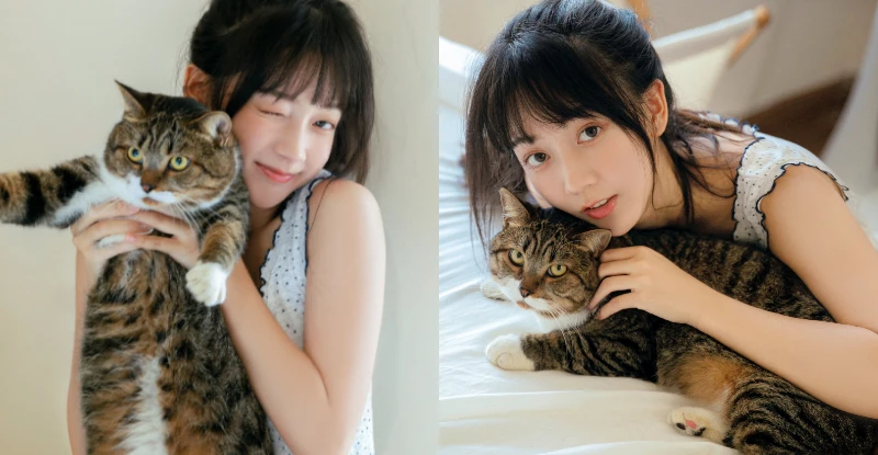 要萌猫还是甜妹？！氧气美少女「可爱周zz」抛世纪难题　网友：全打包带走！