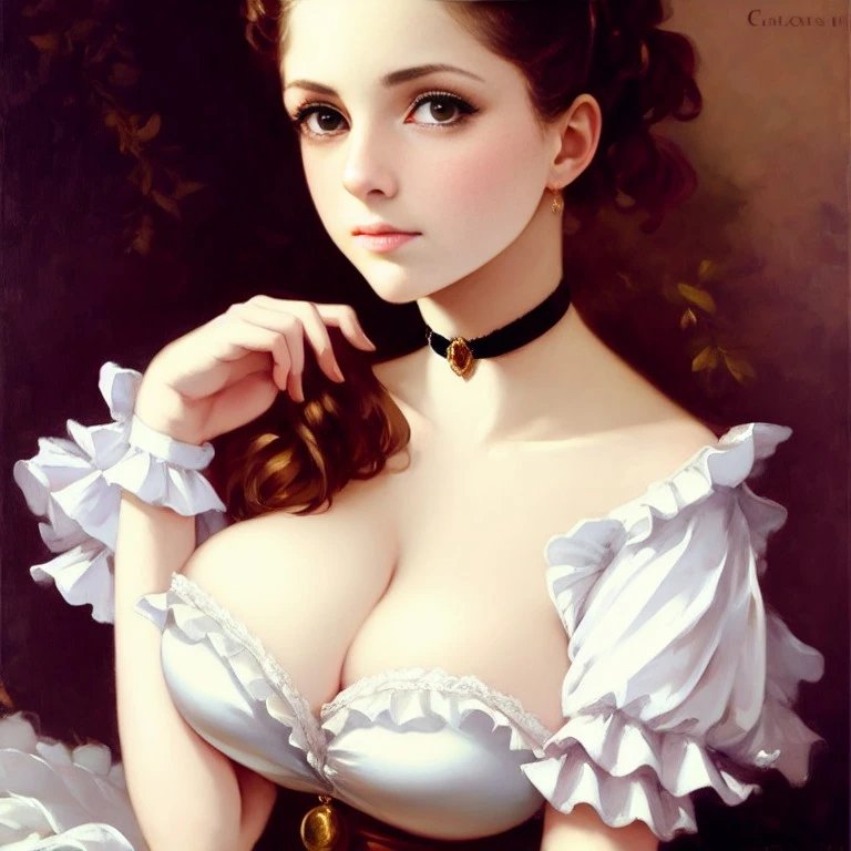 成人绘师用「Stable Diffusion」AI绘图制作一系列丰满古典美女图