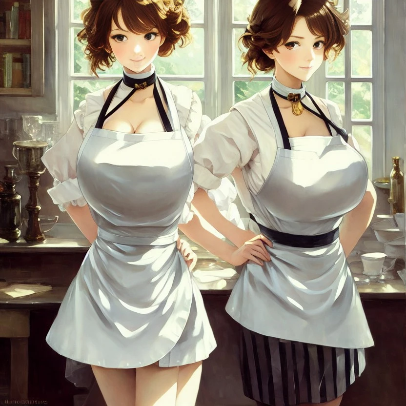 成人绘师用「Stable Diffusion」AI绘图制作一系列丰满古典美女图