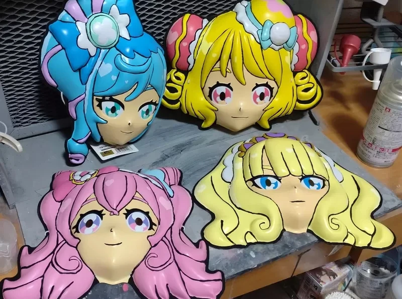 《重新涂装动漫面具的人》扁平的画风变得超有立体感 抛砖引玉邀请更多人一起来尝试