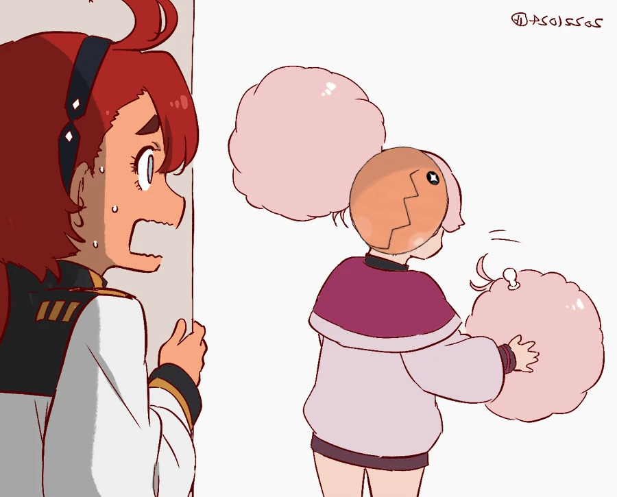 推特热议《高达水星的魔女》雀丘头顶两团不科学！到底是怎么戴头盔的？