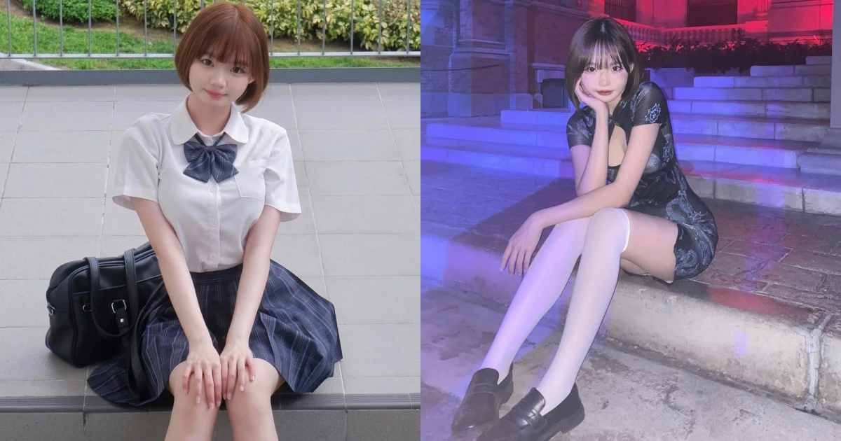 超甜美反差萌短发制服正妹「郑炜婷」！杏干贴身旗袍秀前凸后翘曼妙曲线！插图