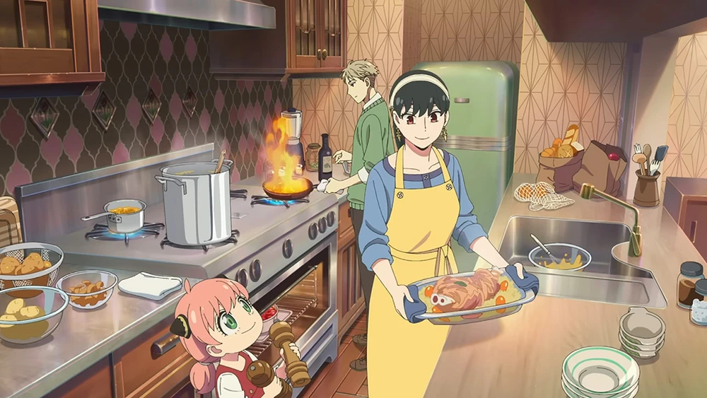 绘师《间谍过家家》片头二创致敬「厨房夫妻失和影片」，笑翻网友！