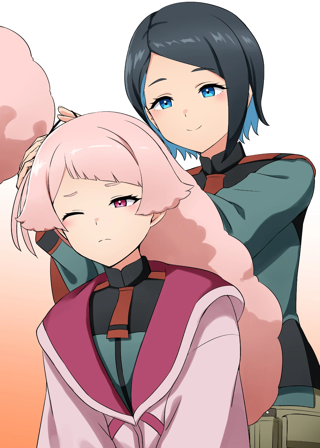 推特热议《高达水星的魔女》雀丘头顶两团不科学!到底是怎么戴头盔的?