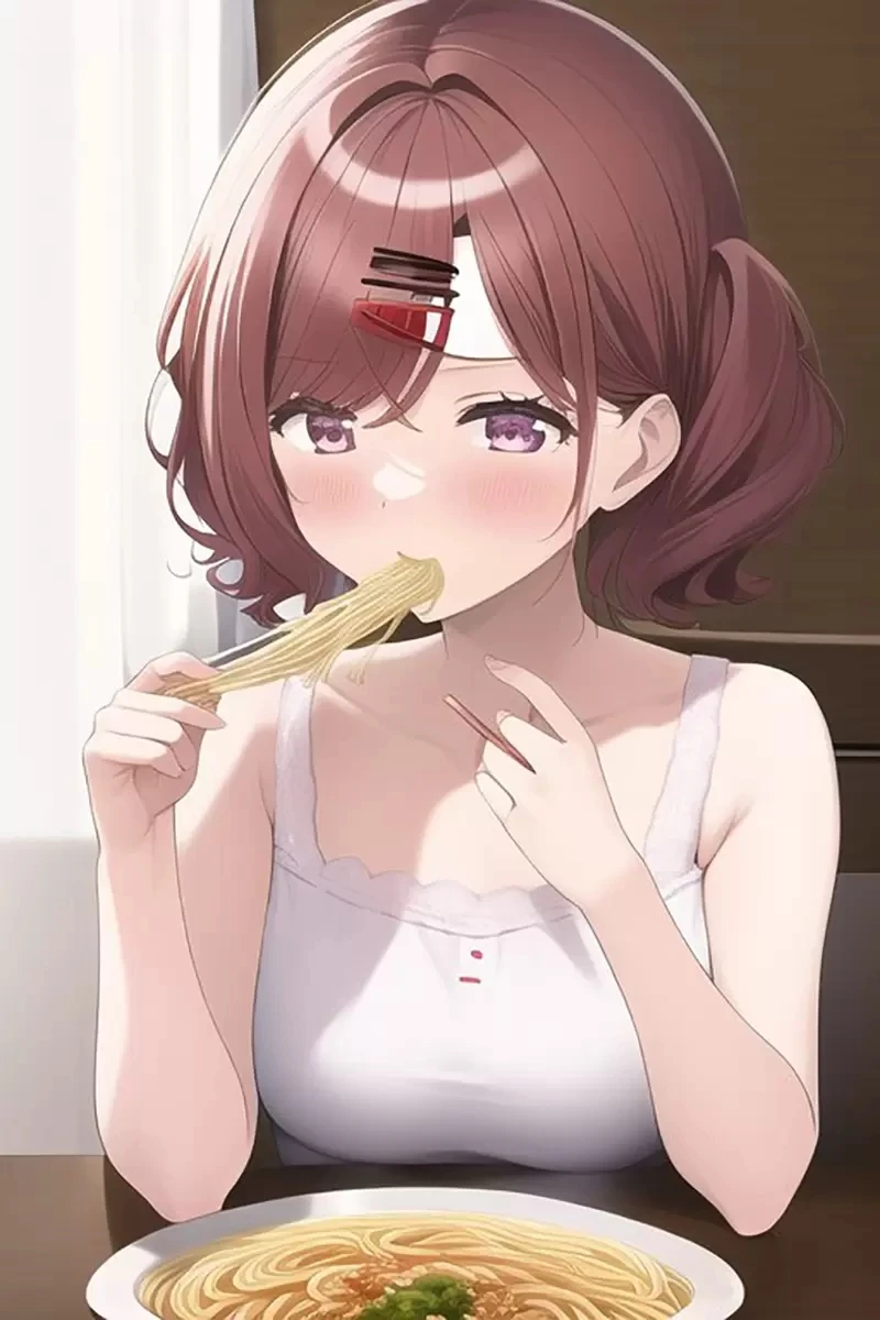 《用手抓拉面吃的偶像》樋口圆香恶搞插画爆红 日本网友发现绘画ＡＩ的弱点……