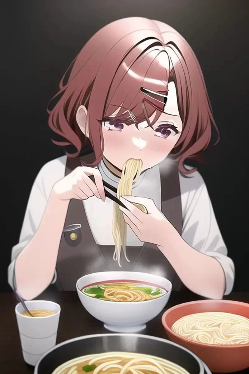 《用手抓拉面吃的偶像》樋口圆香恶搞插画爆红 日本网友发现绘画ＡＩ的弱点……