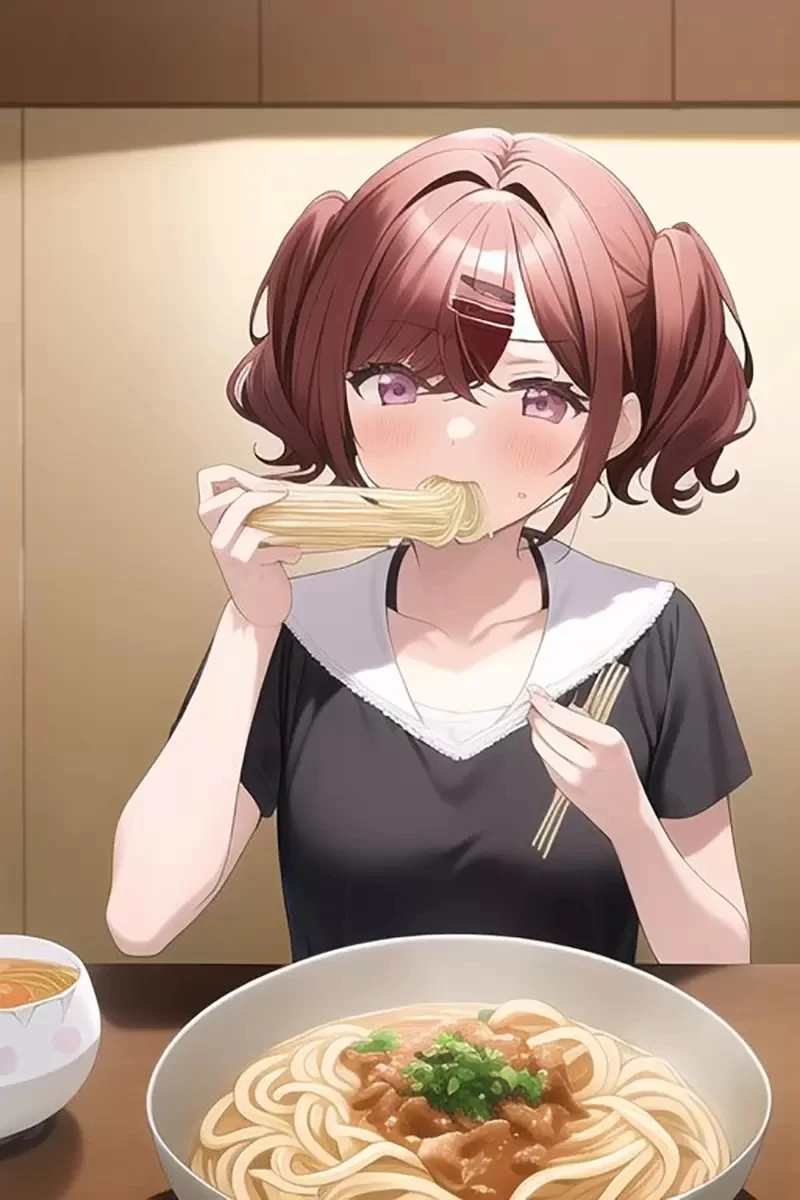 《用手抓拉面吃的偶像》樋口圆香恶搞插画爆红 日本网友发现绘画ＡＩ的弱点……