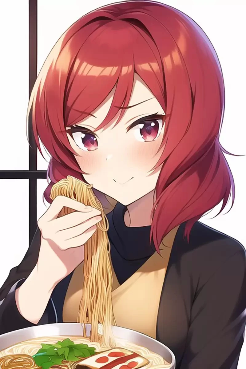 《用手抓拉面吃的偶像》樋口圆香恶搞插画爆红 日本网友发现绘画ＡＩ的弱点……