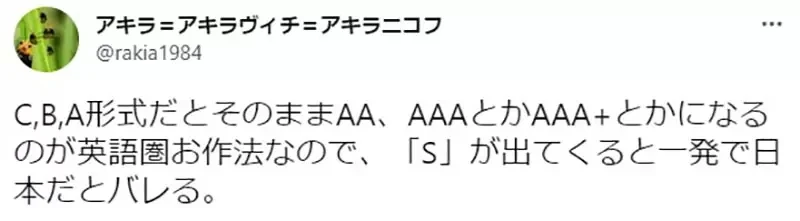 《只有日本人会用S排行》为什么游戏装备最高会是S级？谁先用S超越A众说纷纭