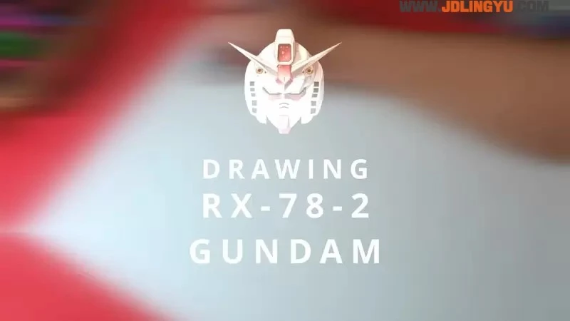 手绘Speed Drawing《高达RX-78-2绘图》临场感十足如同正要出击一般的态势