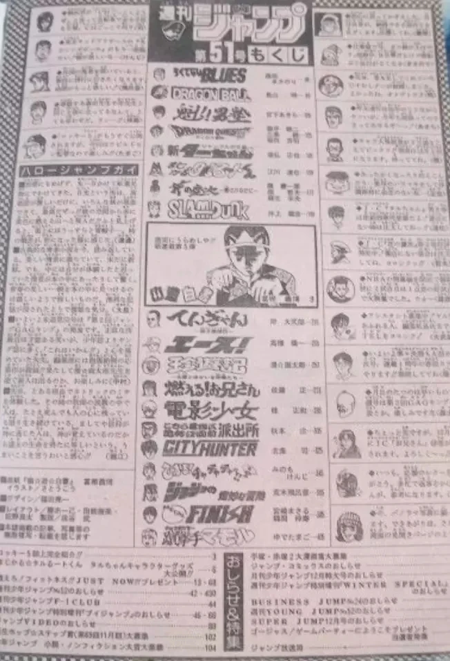 网友翻出《航海王连载初期的杂志目录》同时期与许多名作一起连载，想想原来时间不知不觉过了那么久