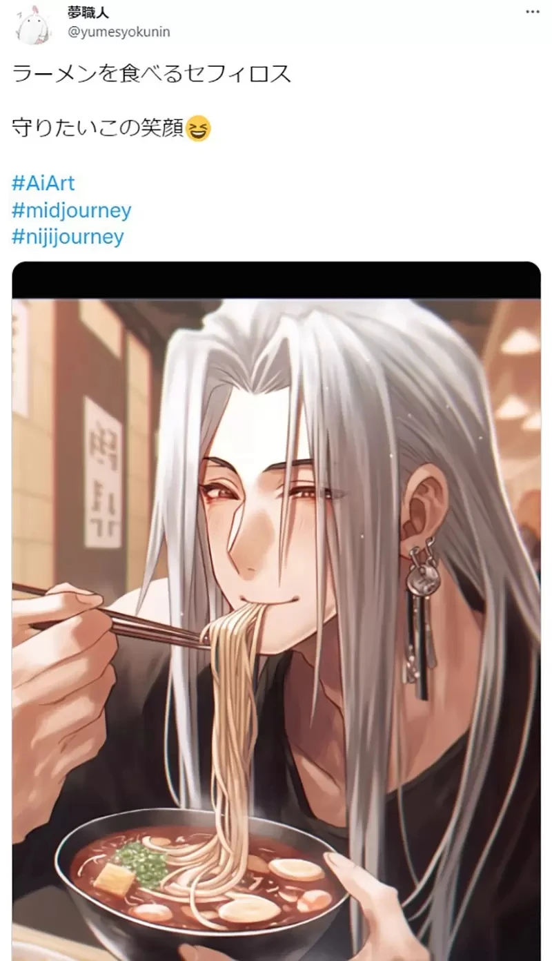 人工智能进化《AI终于会吃拉面了》樋口圆香不再用手抓面吃