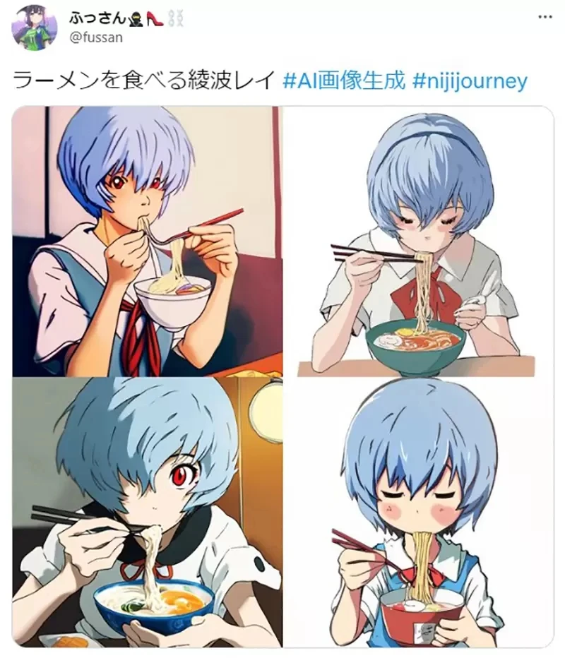 人工智能进化《AI终于会吃拉面了》樋口圆香不再用手抓面吃