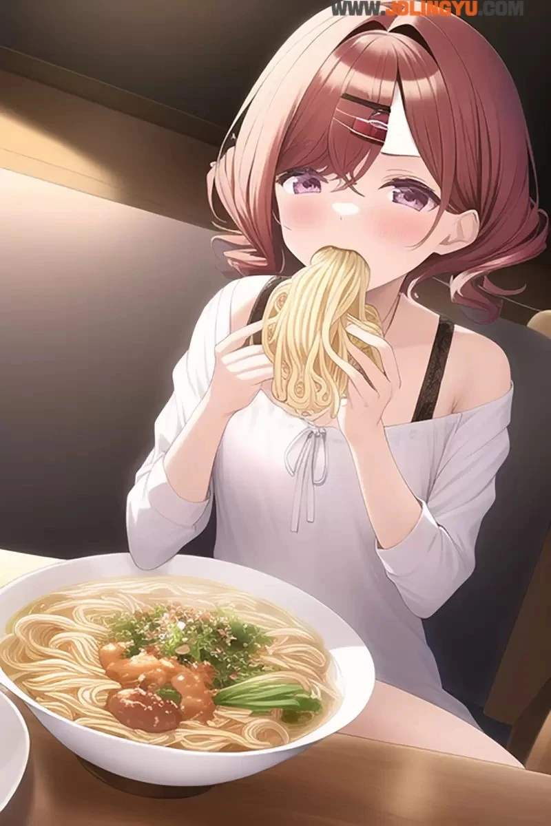 人工智能进化《AI终于会吃拉面了》樋口圆香不再用手抓面吃