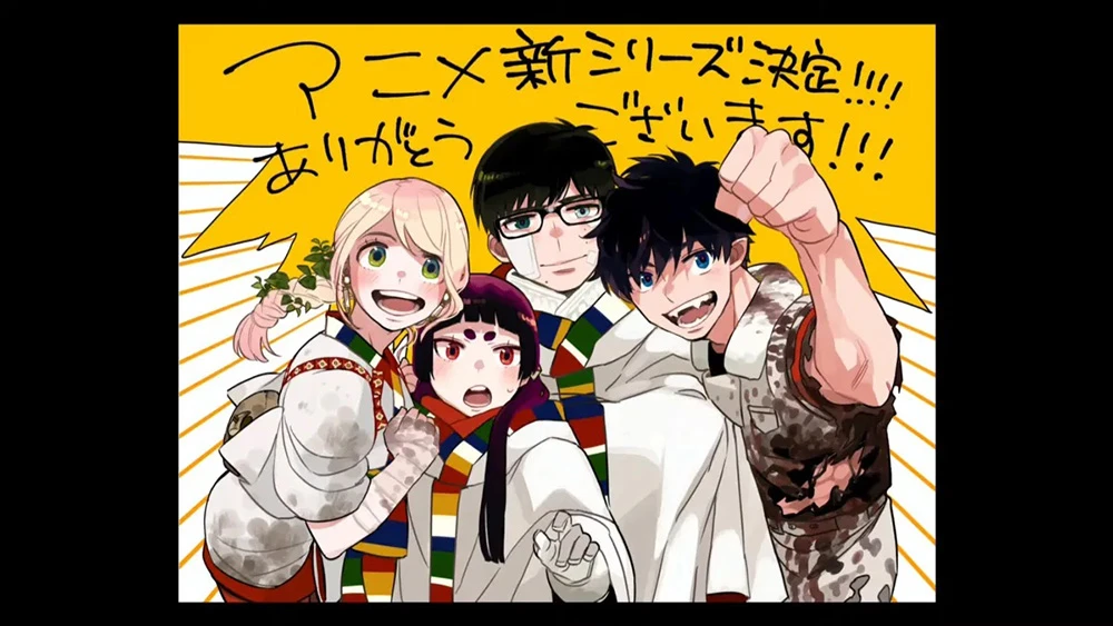 加藤和惠《青之驱魔师》确定推出新电视动画系列!奥村兄弟的前导视觉海报解禁!