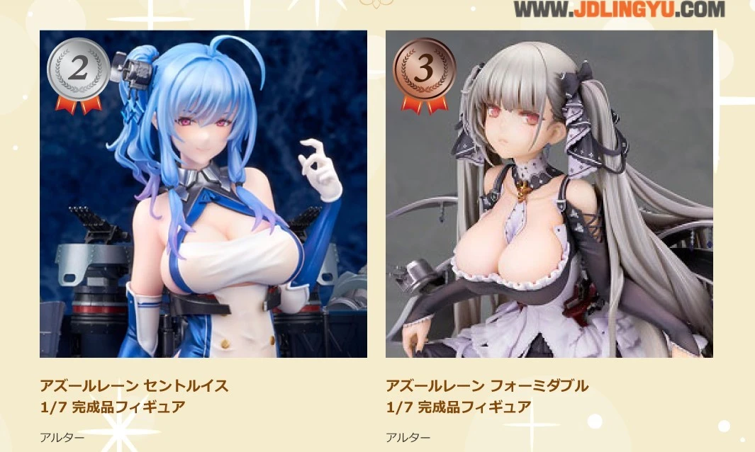 2022日本模型销售排行榜公开！《碧蓝航线》、《鬼灭之刃》多款模型上榜