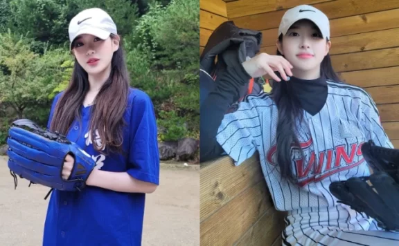 棒球场惊现「智秀翻版」,顶级颜值搭「高瘦美体」 网赞:见一次推一次