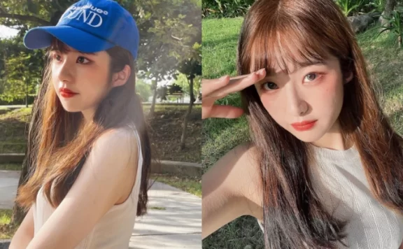 朝阳小甜心「依依Yiyi」艳阳反射恋爱光,大眼甜笑让人一眼融化!