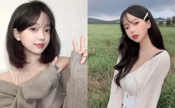 短发、长发都能驾驭的超童颜妹子「김수현」,诱惑曲线发育太好了!