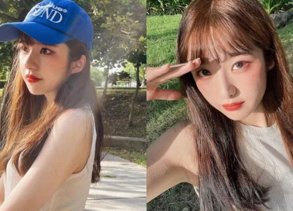 朝阳小甜心「依依Yiyi」艳阳反射恋爱光,大眼甜笑让人一眼融化!