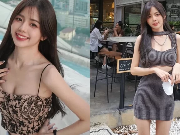 马来西亚美少女「JW靖汶」笑容超甜美!小洋装造型秀白嫩香肩+修长玉腿好撩人